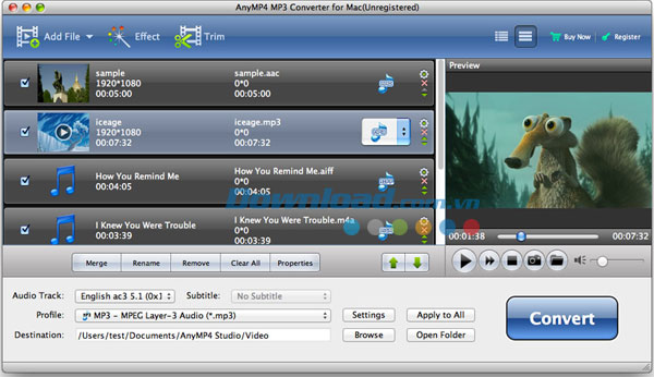 AnyMP4 MP3 Converter for Mac