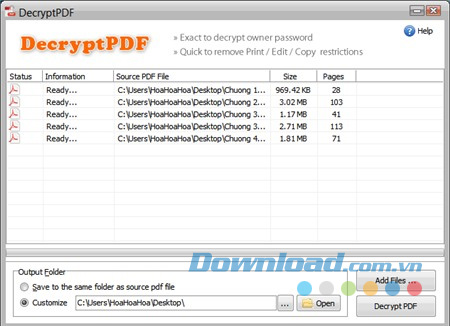 DecryptPDF