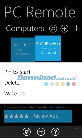 PC Remote for Windows Phone