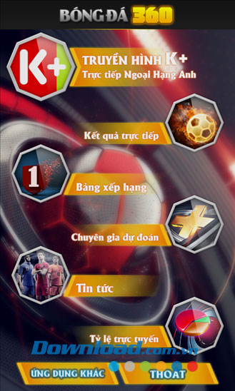 Bóng đá 360 for Windows Phone