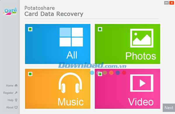 Potatoshare Card Data Recovery