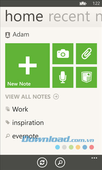 Evernote for Windows Phone