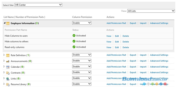 SharePoint Column Permission 