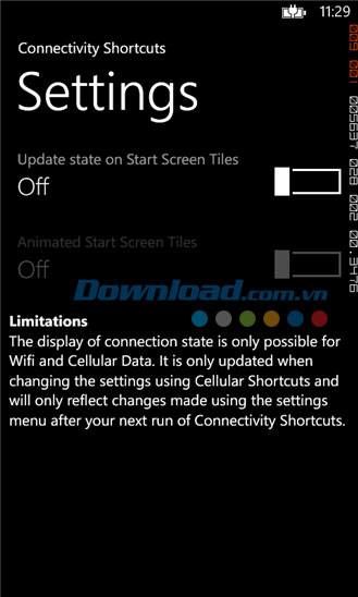 ConnectivityShortcuts for Windows Phone