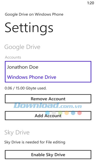 Google Drive on WP