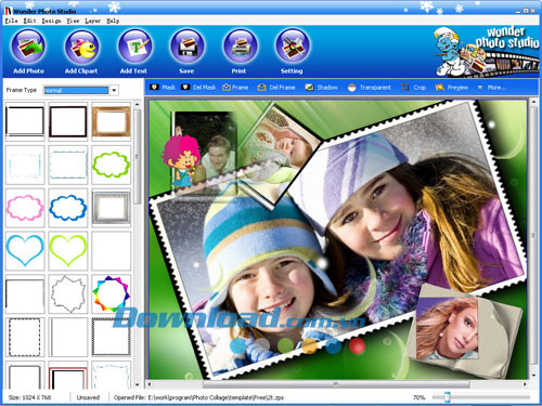 Thêm khung hình Wonder Photo Studio