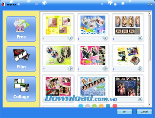 Cửa sổ template Wonder Photo Studio