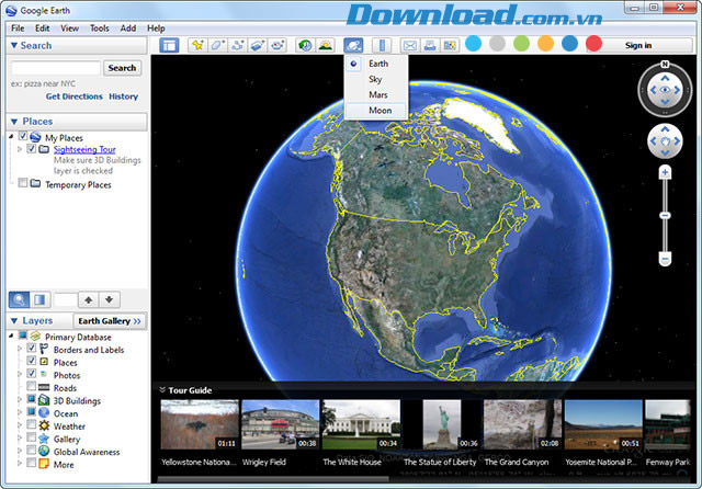 Google Earth trên Windows