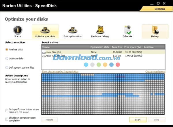 Tinh chỉnh và tăng tốc hệ thống Norton Utilities