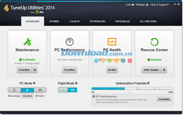 TuneUp Utilities 2009: Phần mềm tối ưu hóa máy tính toàn diện và mạnh mẽ cho Windows. https://st.download.com.vn/data/image/2013/Thang09/25/TuneUp-Utilities.jpg