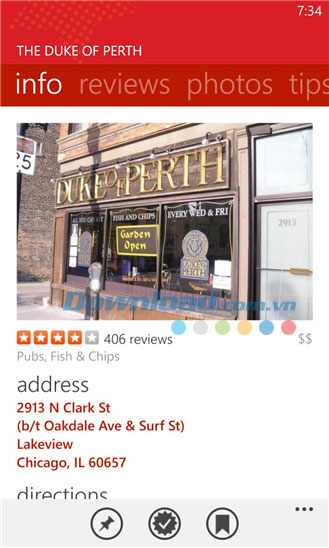 Yelp for Windows Phone