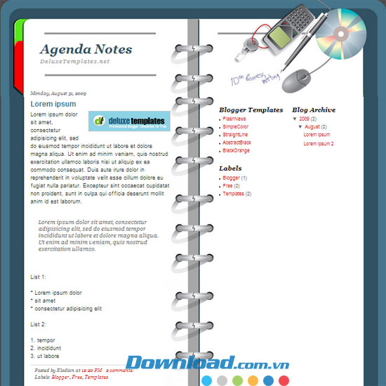 Agenda Notes
