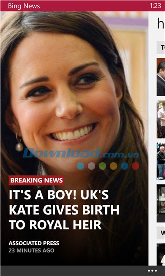 Bing News for Windows Phone