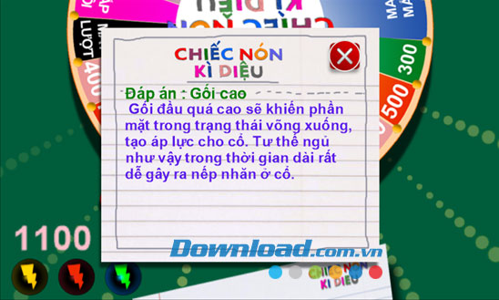 Đáp án của câu hỏi Chiếc nón kỳ diệu for Windows Phone