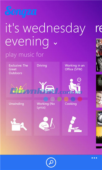 Songza for Windows Phone