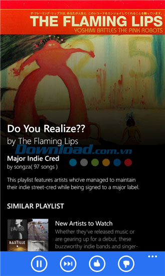Songza for Windows Phone