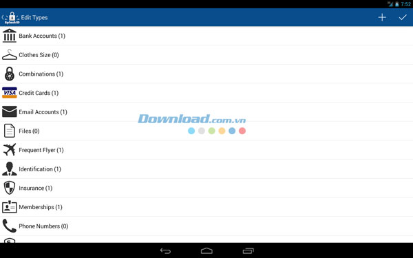 SplashID Safe Password Manager for Android