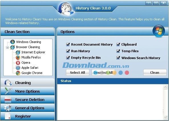 History Clean
