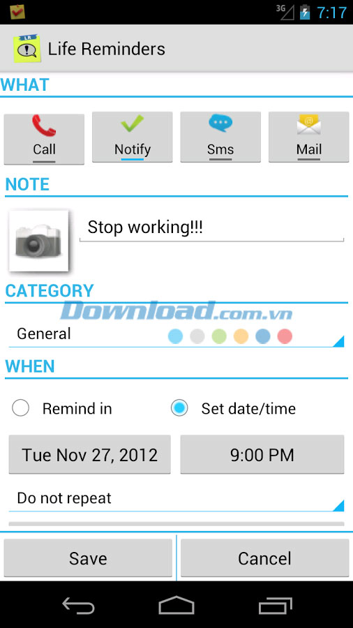 Life Reminders for Android