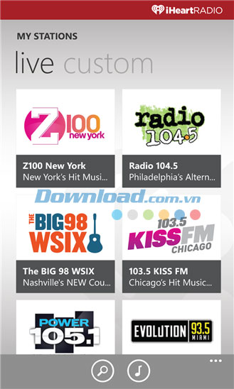 iHeartRadio for Windows Phone