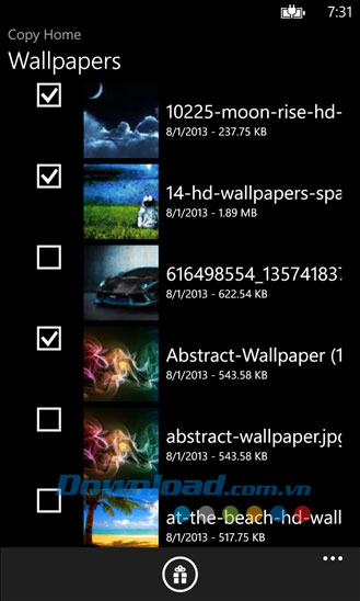 Copy for Windows Phone