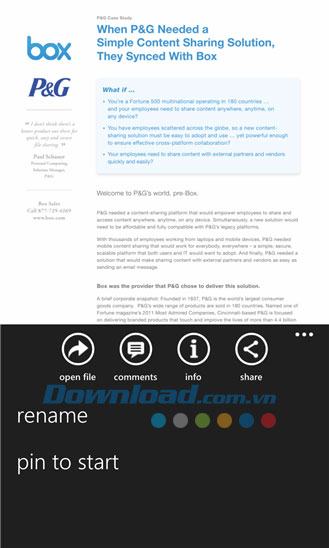 Box for Windows Phone
