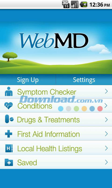 Thông tin y tế sức khỏe WebMD for Android