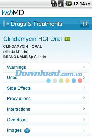 Thông tin y tế sức khỏe WebMD for Android