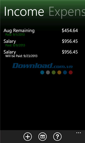 Finance Helper for Windows Phone
