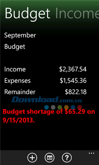 Finance Helper for Windows Phone