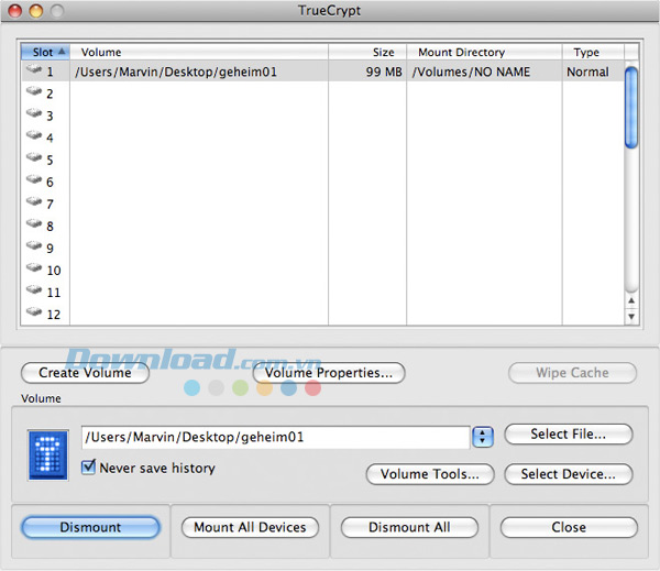 TrueCrypt for Mac