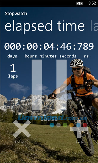 Stopwatch for Windows Phone