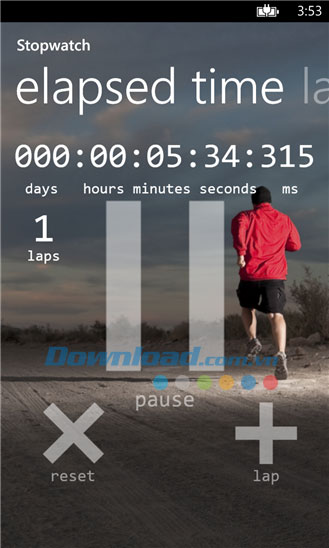 Stopwatch for Windows Phone