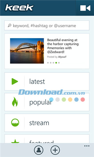 Keek for Windows Phone