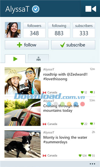 Keek for Windows Phone