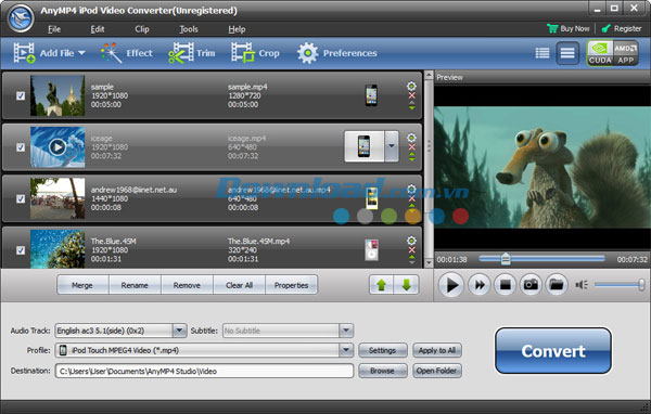 AnyMP4 iPod Video Converter