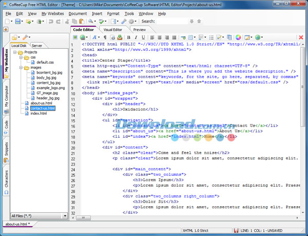 CoffeeCup Free HTML Editor