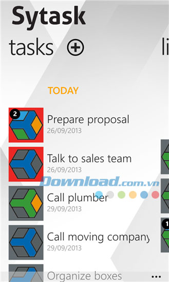 Sytask for Windows Phone