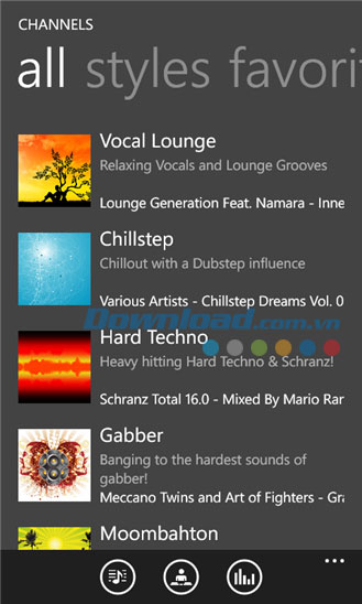 Digitally Imported for Windows Phone