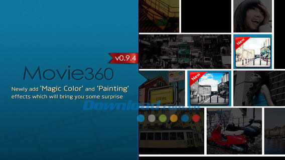 Thiết kế phim dễ dàng Movie360 for iOS