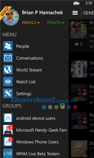 WNM Live for Windows Phone