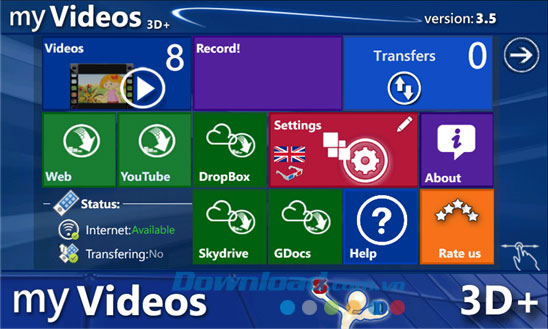 myVideos 3D+ for Windows Phone