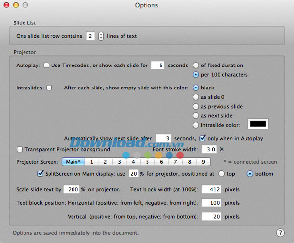 StageTitles for Mac