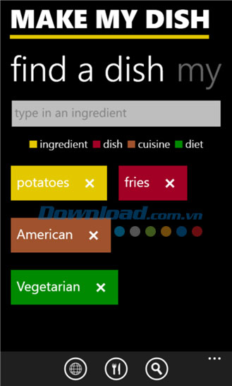 Make My Dish for Windows Phone