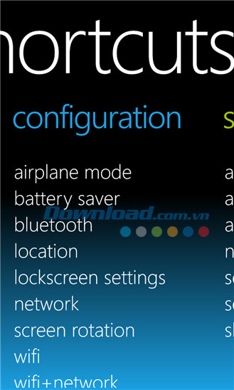 Shortcuts4All for Windows Phone