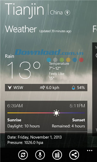 MoWeather for Windows Phone