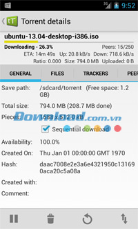 tTorrent Lite for Android