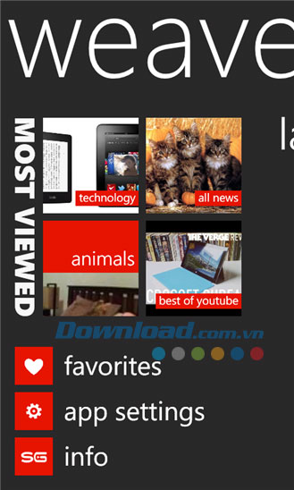 Weave News Reader for Windows Phone