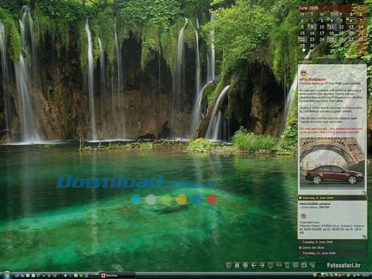 Giao diện chính ArtPlus ePix wallpaper calendar