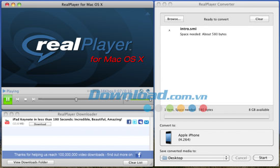 RealPlayer for Mac OS X